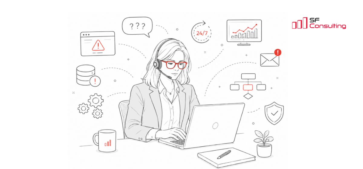 ERP support is not ticket processing
